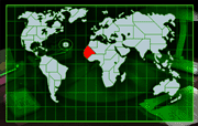 (64 Mauritania on world map)